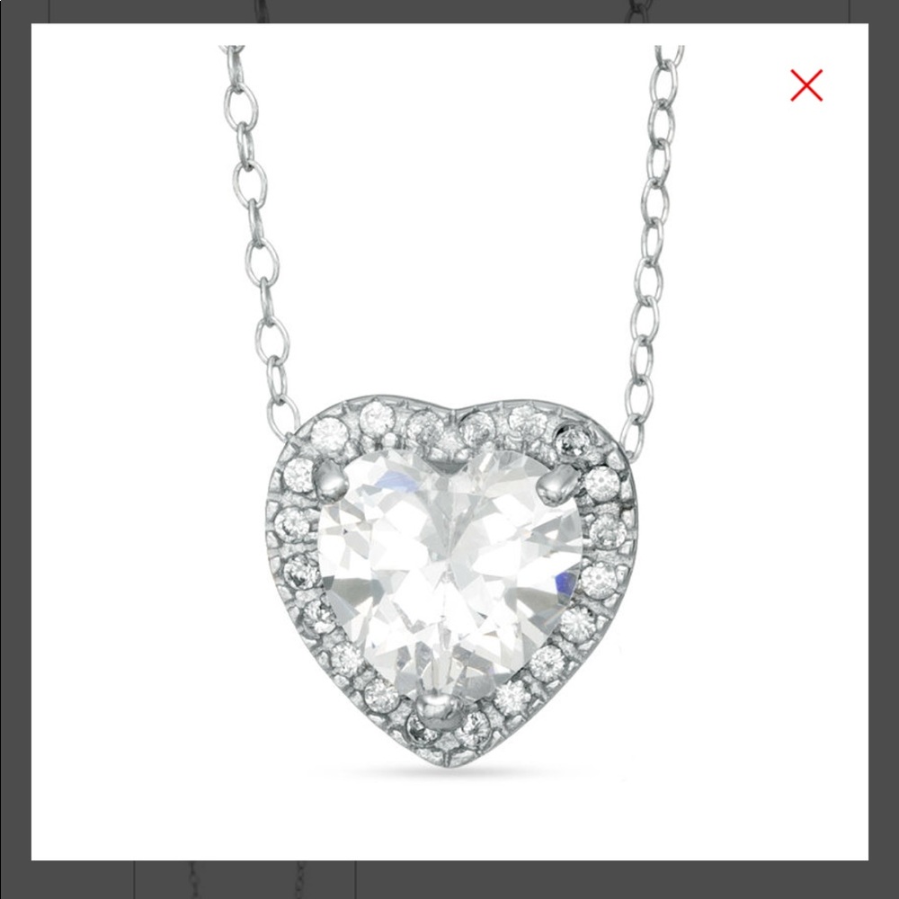Heart shaped frame pendant